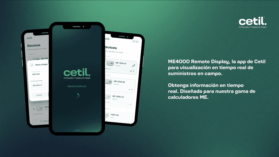 ME4000 Remote Display, la nueva app de Cetil para la visualización de suministros en tiempo real